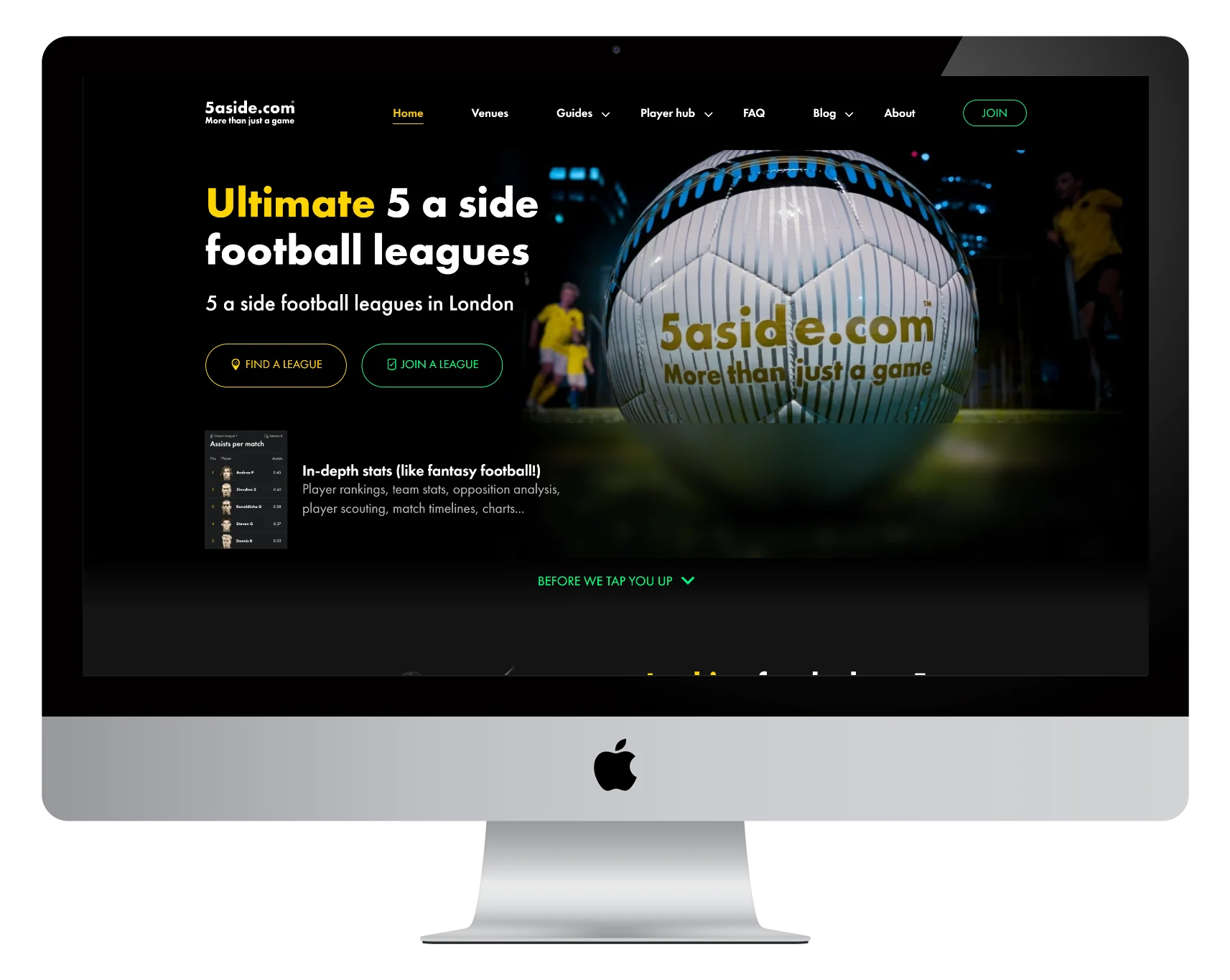 5 Aside Football League in London